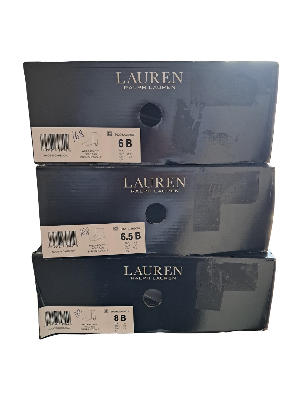 Lauren Ralph Lauren Willa Women's Leather Ankle Boots Polo Tan Various Sizes - Picture 10 of 10